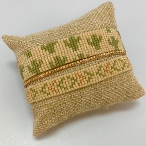 Handmade beaded Miyuki Delica multilayer bracelet